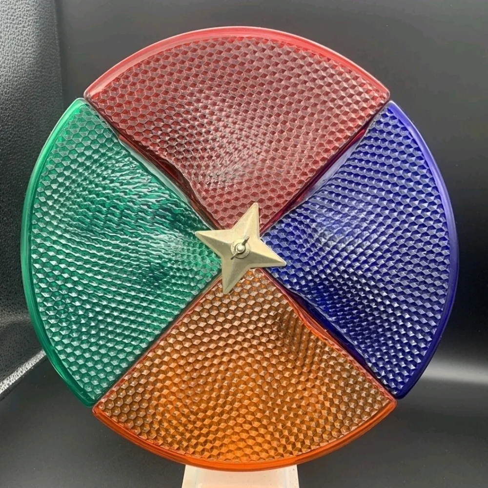 Vintage Penetray Motorized Color Wheel TESTED DOES NOT SPIN LIGHT WORKS CHRISTMA